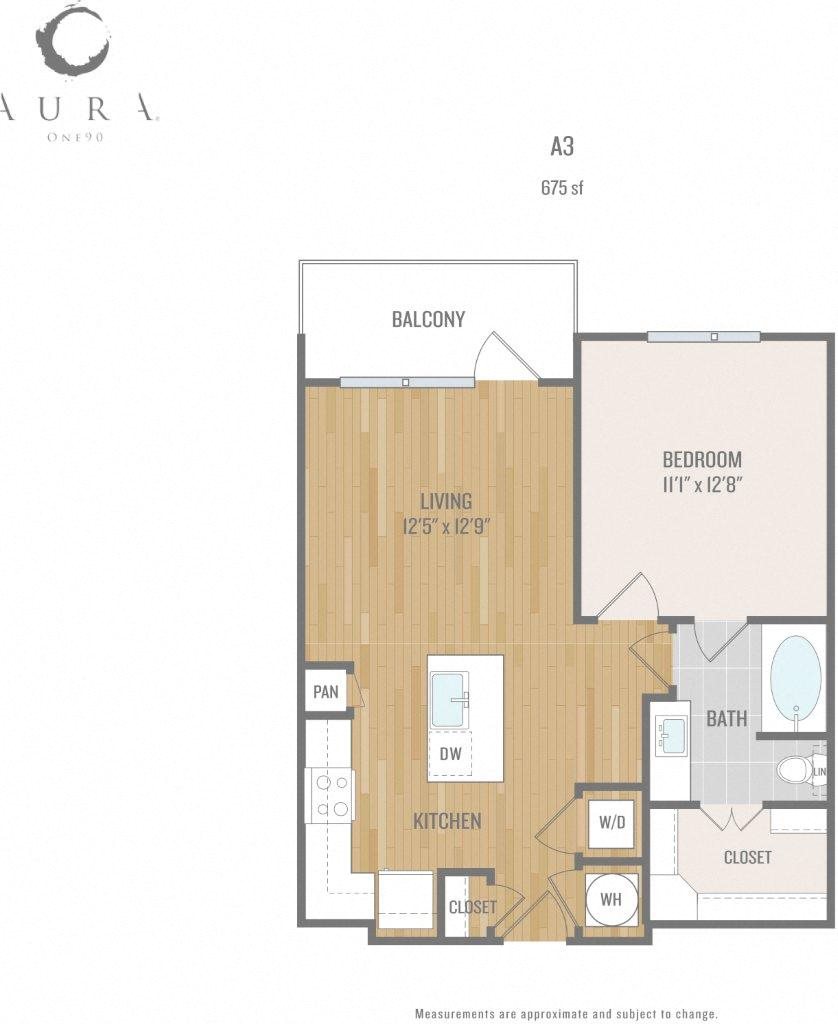 Aura One90 Apartments A3 Floor Plan Aura One90 Apartments A3 Floor Plan